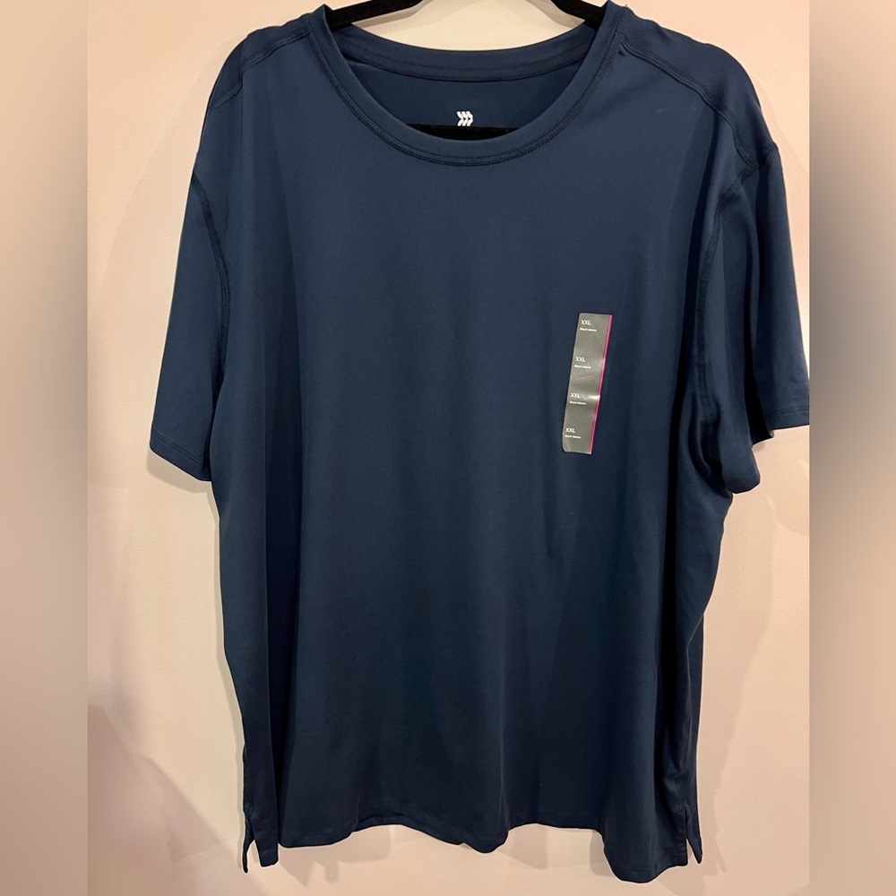 All In Motion Men’s Navy Blue Short Sleeve Crew Neck T Shirt